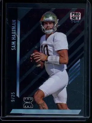 2024 Pro Set Pure Sam Hartman #9 9/25 RC Football - Football Card Single