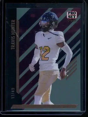 2024 Pro Set Pure Travis Hunter #100 Holo 17/49 Football - Football Card Single