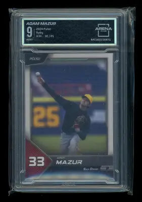 2024 Pulse Adam Mazur #34 Ruby 38/85 Baseball Arena Club 9 - Baseball Card Single