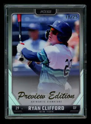 2024 Pulse Baseball Preview Ryan Clifford #A-RCL 18/25 Authentic Signature - Baseball Card Single