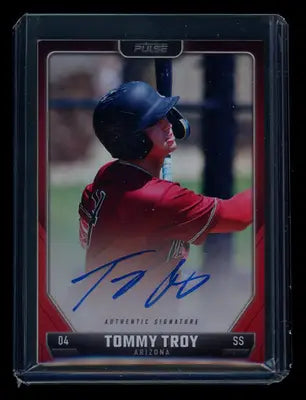 2024 Pulse Baseball Tommy Troy #A-TTR Red Auto 72/99 Baseball - Baseball Card Single