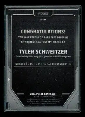 2024 Pulse Baseball Tyler Schweitzer #A-TSC Baseball