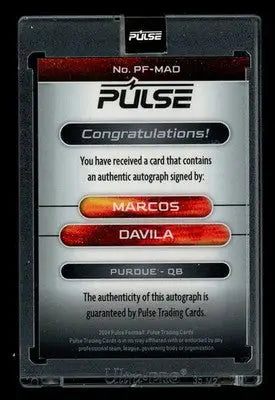 2024 Pulse Football Marcos Davila #PF-MAD Football