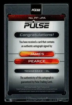 2024 Pulse Football Premiere James Pearce #PF-JPA Football