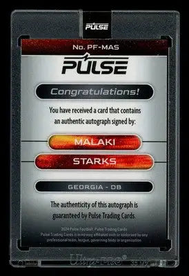 2024 Pulse Football Premiere Malaki Starks #PF-MAS Football