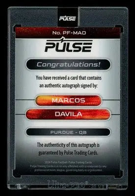 2024 Pulse Football Premiere Marcos Davila #PF-MAD Football
