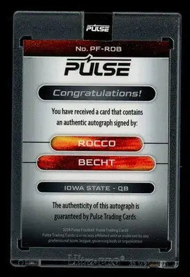 2024 Pulse Football Rocco Becht #PF-ROB Football
