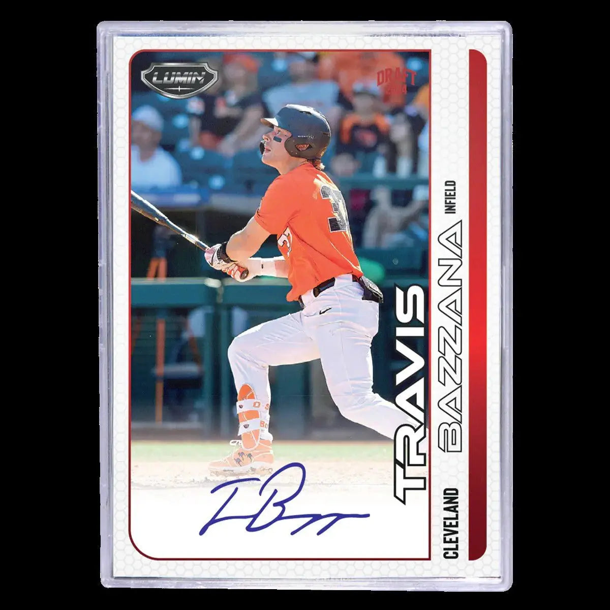 Autographed Travis Bazzana baseball card from 2024 Pulse Lumin Baseball Hobby Box
