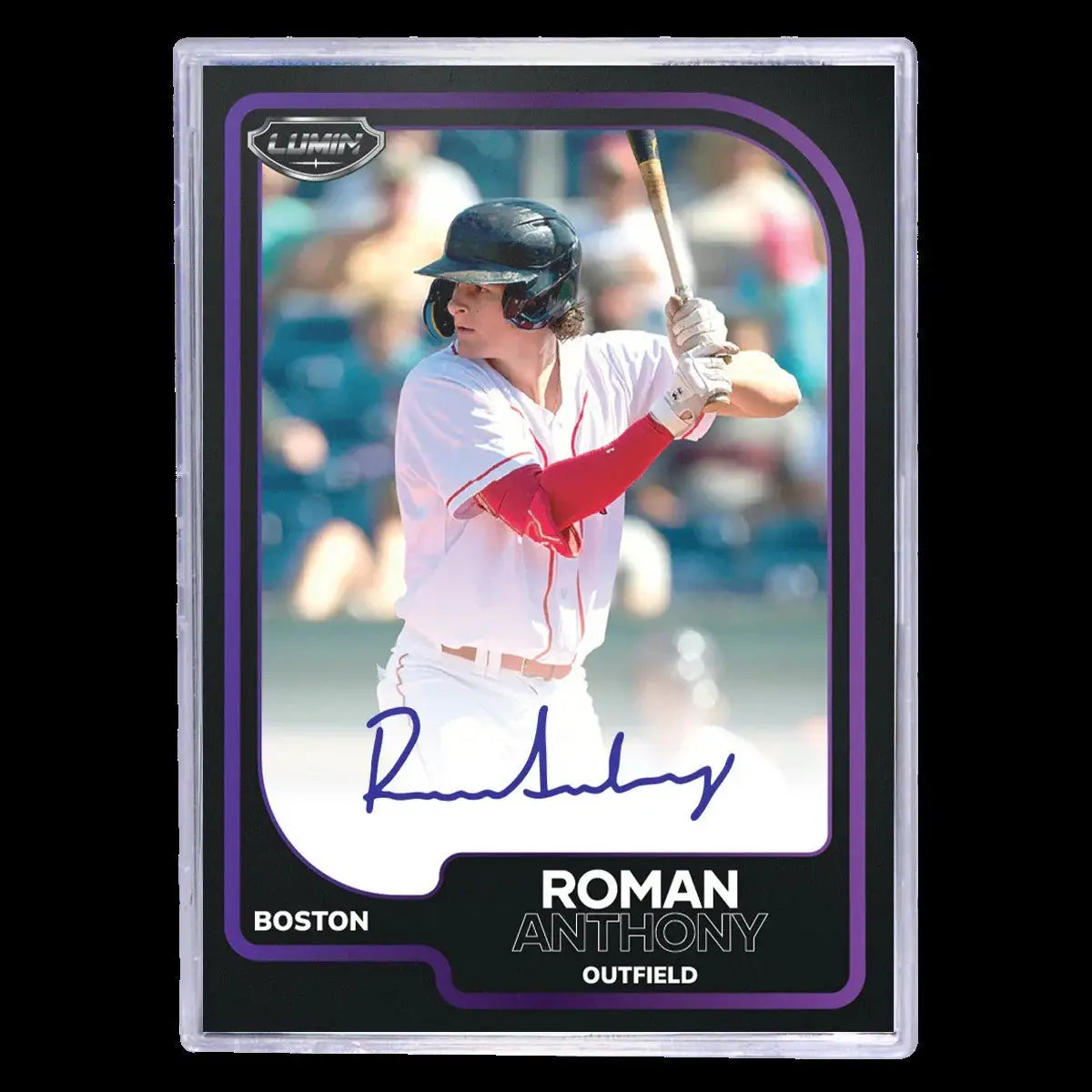 Baseball trading card of Roman Anthony from 2024 Pulse Lumin Baseball Hobby Box