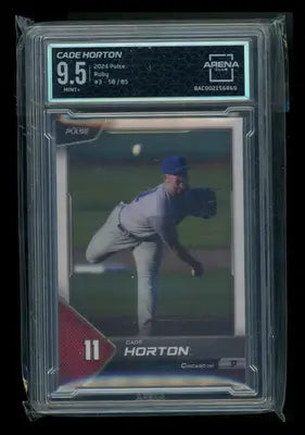 2024 Pulse Ruby Cade Horton #3 58/85 Baseball Arena Club 9.5 - Baseball Card Single