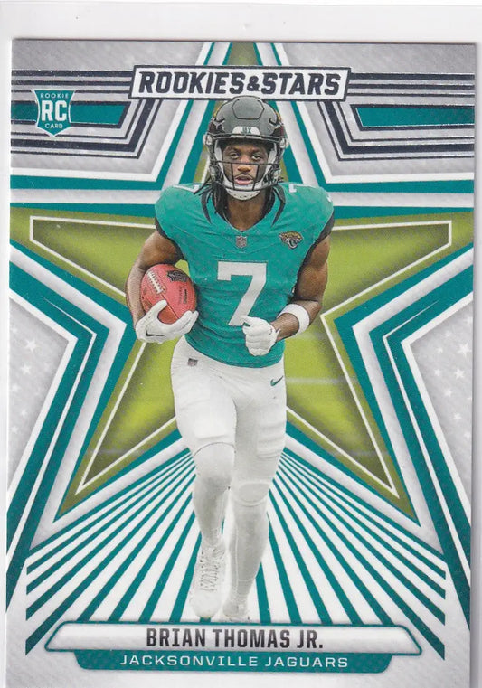 2024 ROOKIES AND STARS #113 BRIAN THOMAS JR- JACKSONVILLIE JAGUARS - Football Card Single