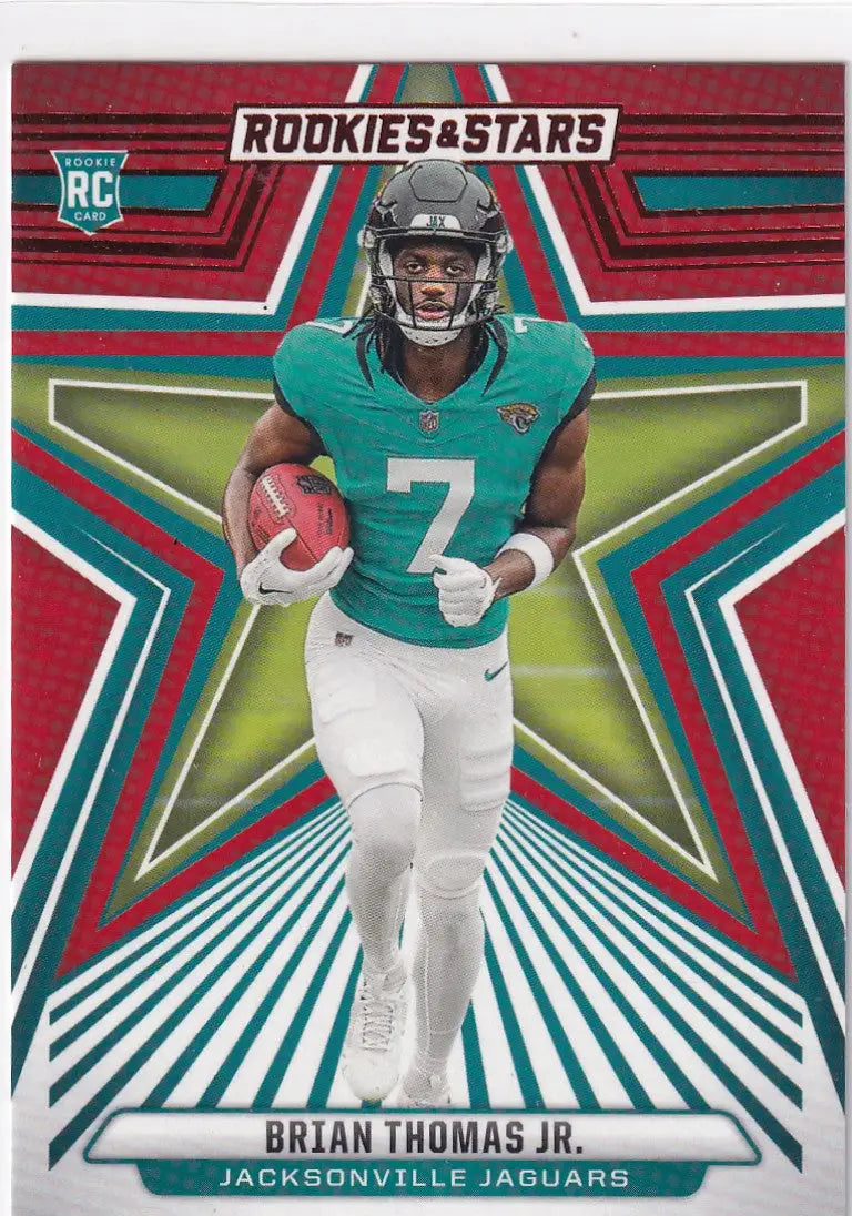 2024 ROOKIES AND STARS #113 BRIAN THOMAS JR RED- JACKSONVILLIE JAGUARS - Football Card Single