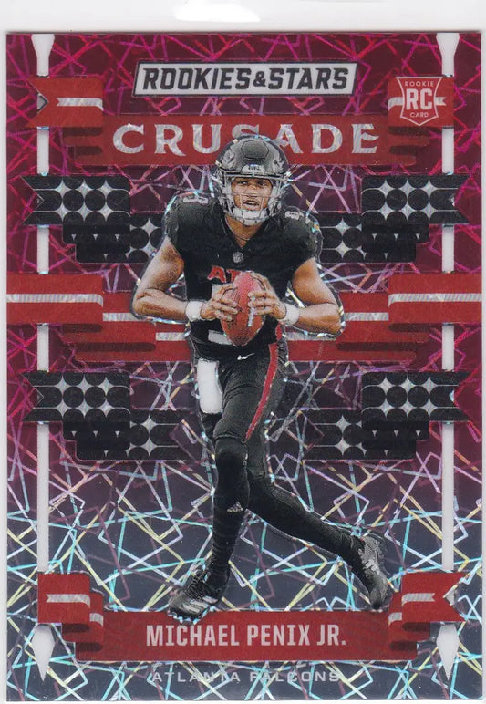 2024 ROOKIES AND STARS #C-MPJ MICHAEL PENIX JR CRUSADE VELOCITY- ATLANTA FALCONS - Football Card Single