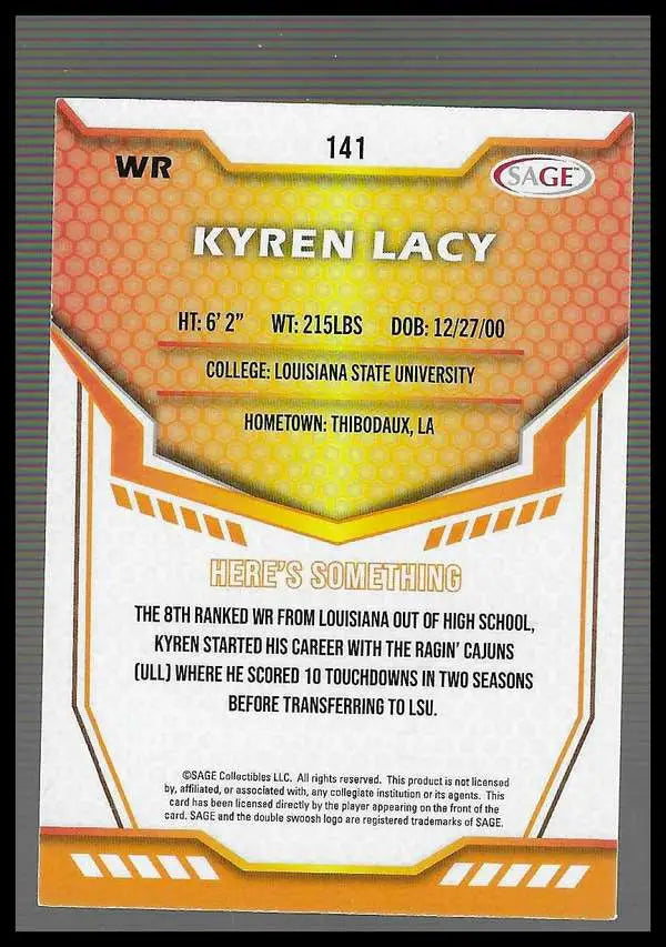 2024 SAGE HIT #138 Roman Hemby Near Mint - Football Card Single