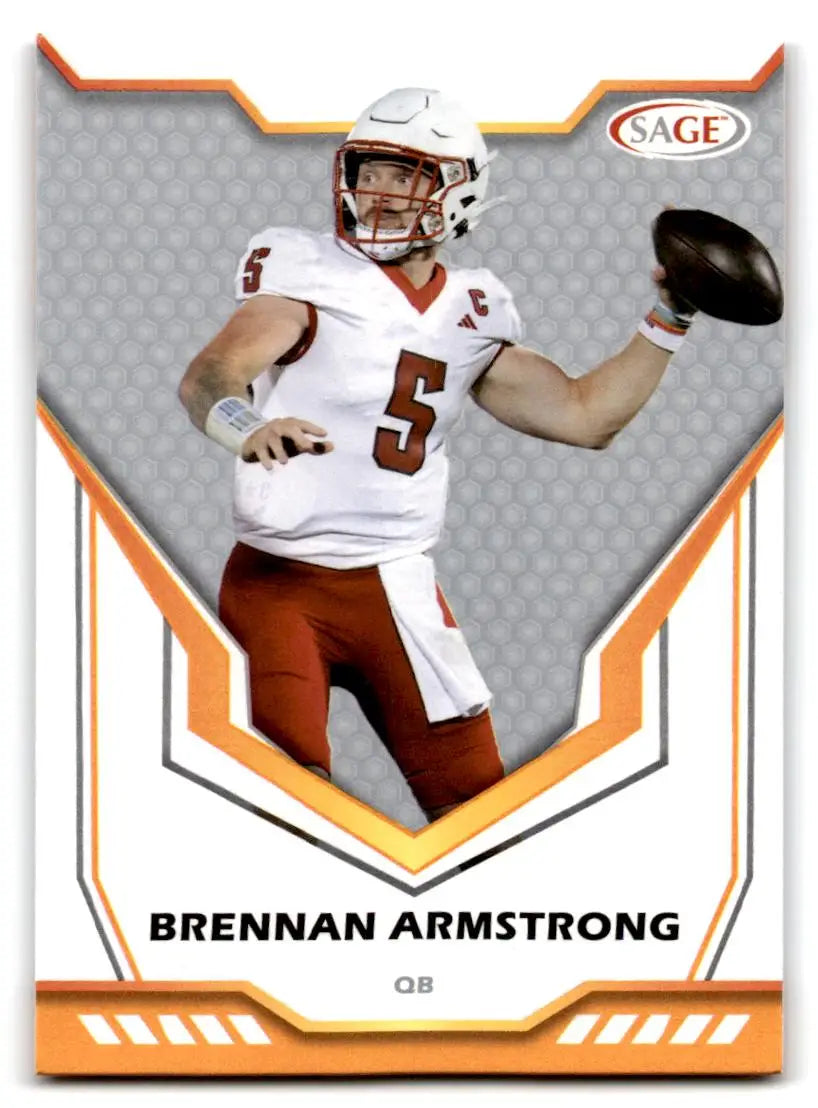 2024 SAGE HIT #4 Brennan Armstrong Silver - Football Card Single