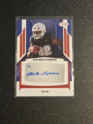 2024 SAGE HIT #A-DMR David Martin-Robinson Autographs Red (Low Series) - Other