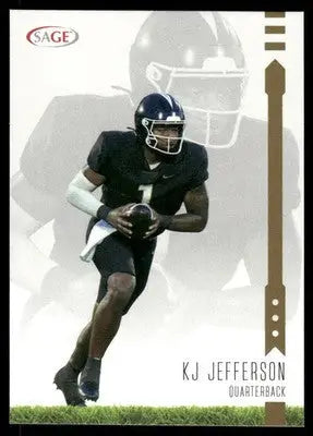 2024 SAGE KJ Jefferson #10 Football - Football Card Single