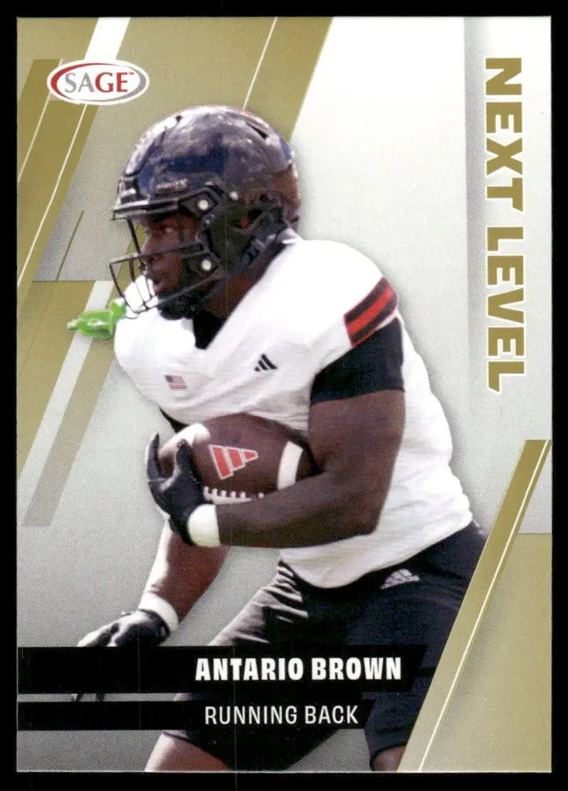 2024 SAGE Next Level Antario Brown #82 Football - Football Card Single