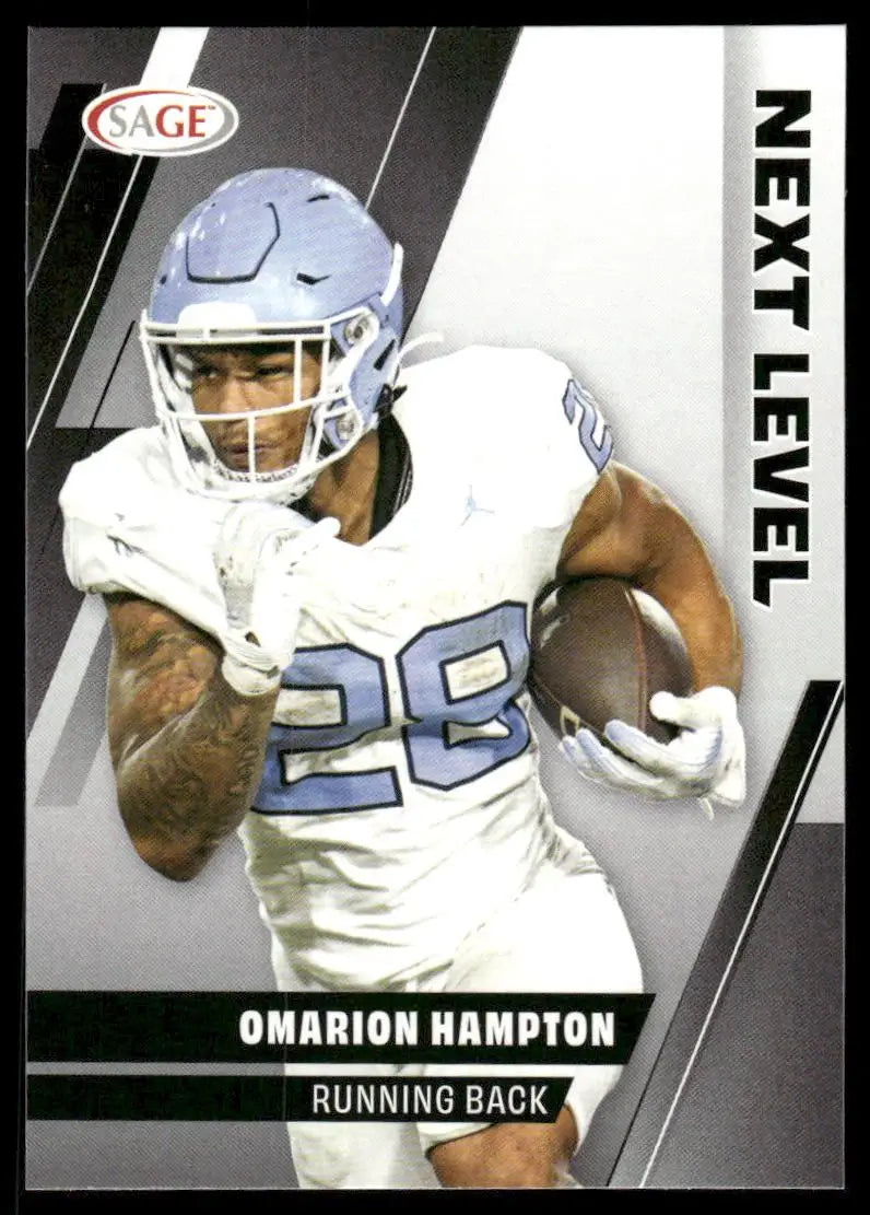 2024 SAGE Next Level Omarion Hampton #90 Football - Football Card Single