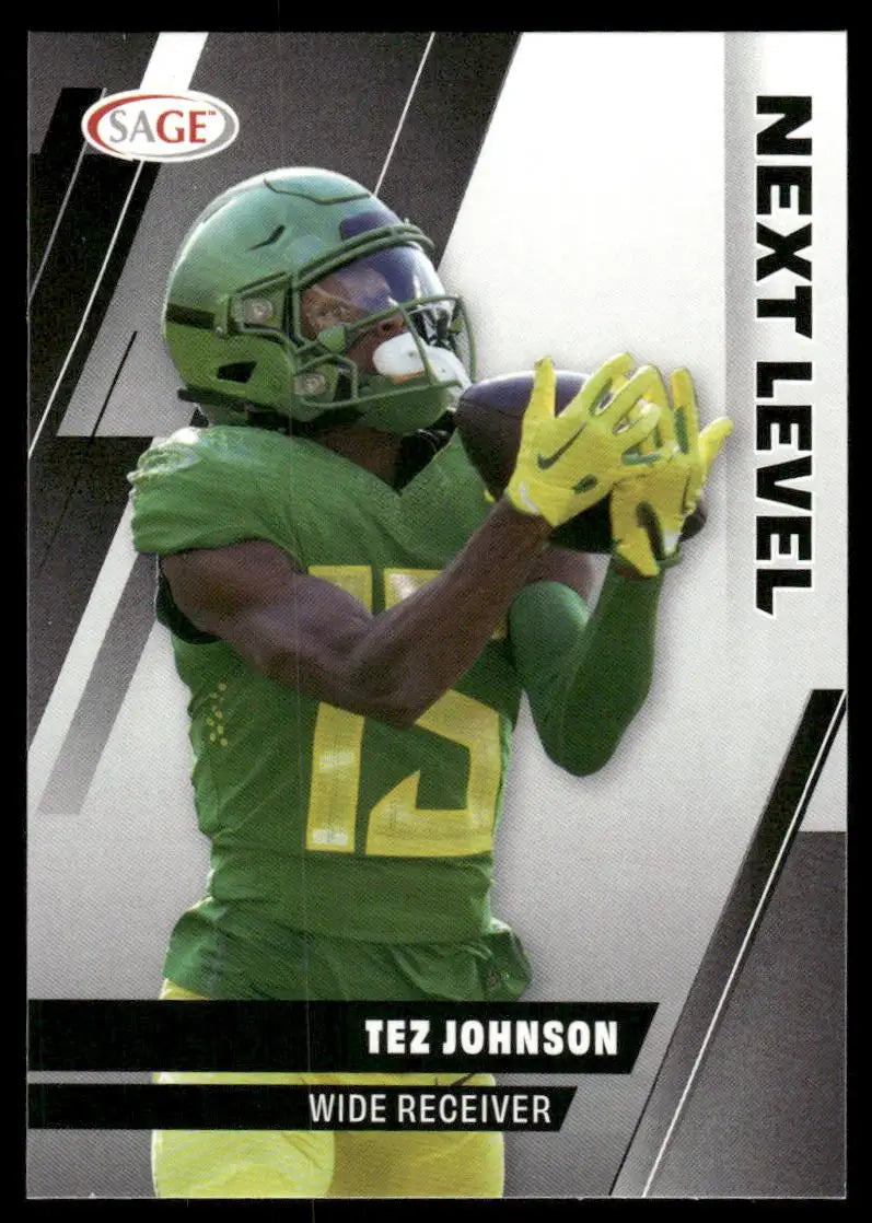 2024 SAGE Next Level Tez Johnson #100 Football - Football Card Single