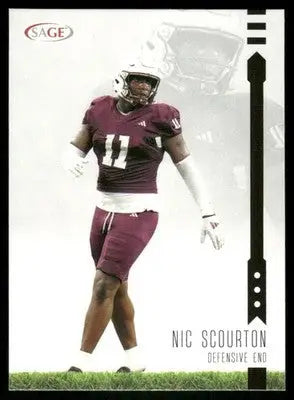 2024 SAGE Nic Scourton #185 Football - Football Card Single