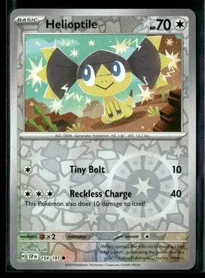 2024 Scarlet & Violet: Surging Sparks Helioptile #154/191 Reverse Holo Common NM - Pokémon Card Single