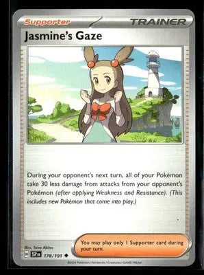 2024 Scarlet & Violet: Surging Sparks Jasmine’s Gaze #178/191 Base Uncommon NM - Pokémon Card Single
