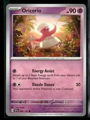 2024 Scarlet & Violet: Surging Sparks Oricorio #089/191 Base Common NM - Pokémon Card Single