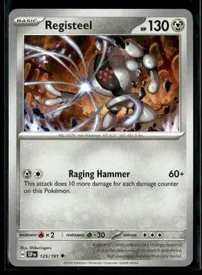 2024 Scarlet & Violet: Surging Sparks Registeel #125/191 Base Uncommon NM - Pokémon Card Single