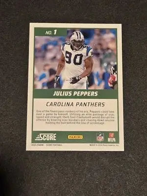 2024 Score #1 Julius Peppers First Ballot - Football Card Single