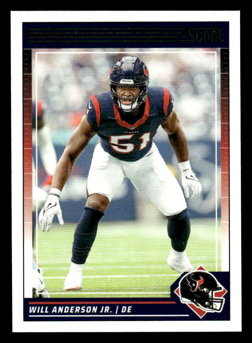 2024 Score #110 Will Anderson Jr. - Football Card Single