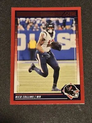2024 Score #112 Nico Collins Red - Football Card Single