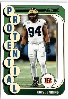 2024 Score #12 Kris Jenkins Protential - Football Card Single