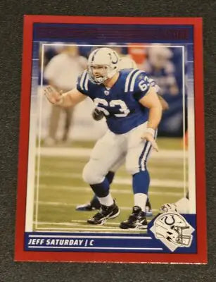 2024 Score #125 Jeff Saturday Red - Football Card Single
