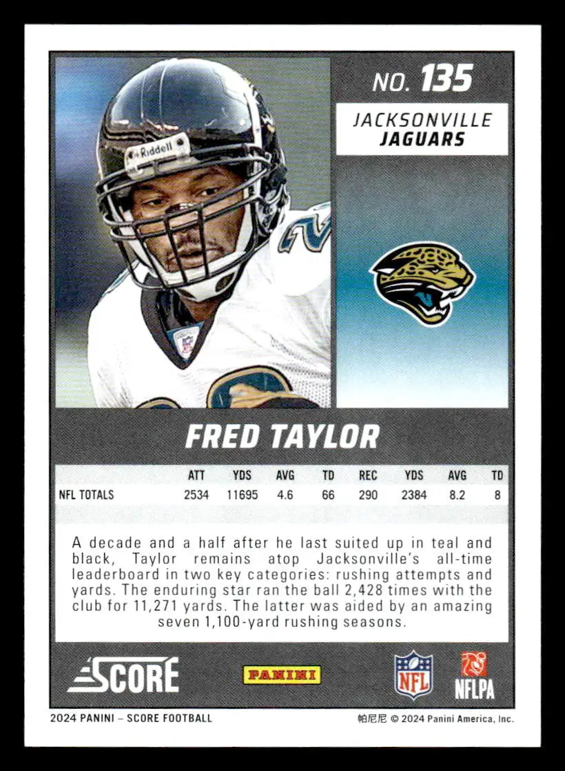 2024 Score #135 Fred Taylor - Football Card Single