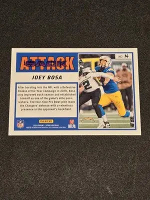2024 Score #14 Joey Bosa Sack Attack - Football Card Single