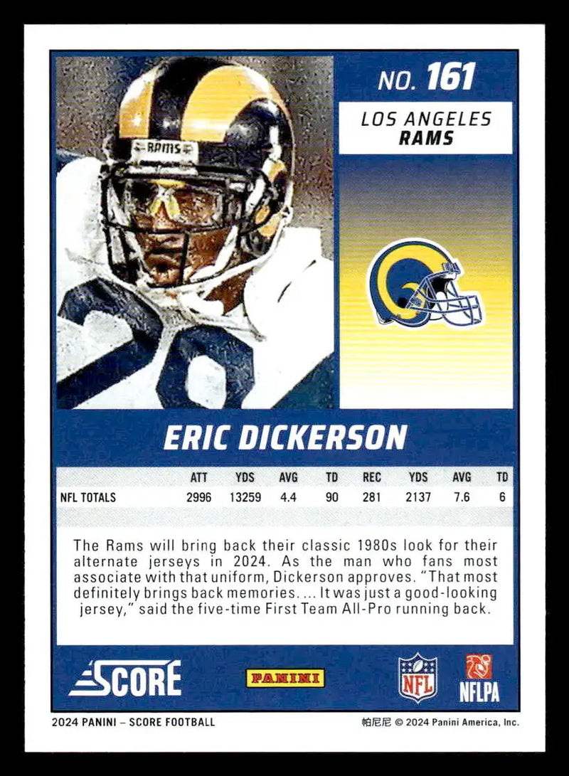 2024 Score #161 Eric Dickerson - Football Card Single