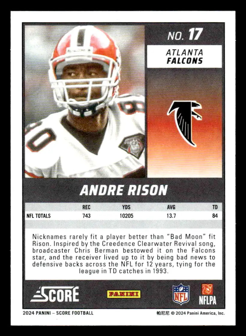 2024 Score #17 Andre Rison - Football Card Single