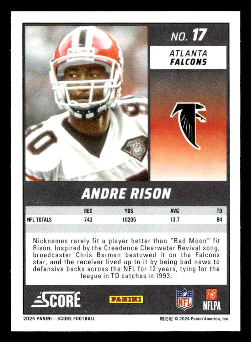 2024 Score #17 Andre Rison - Football Card Single