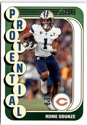 2024 Score #18 Rome Odunze Protential - Football Card Single