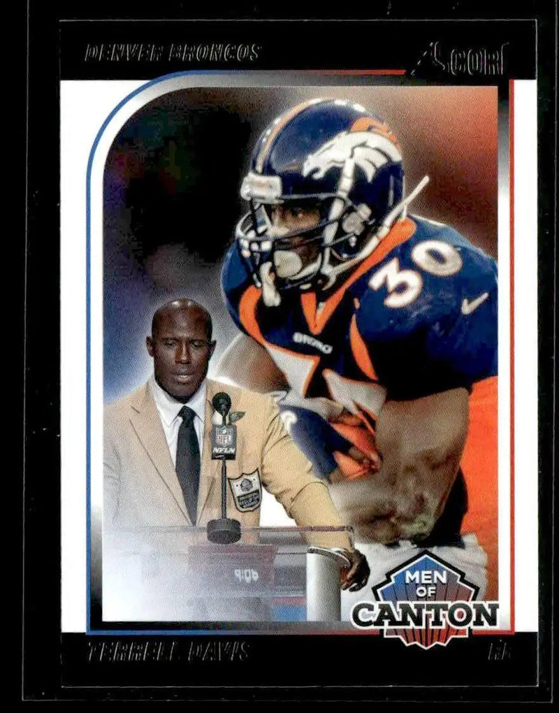 2024 Score #18 Terrell Davis Men of Canton Showcase #/100 - Football Card Single