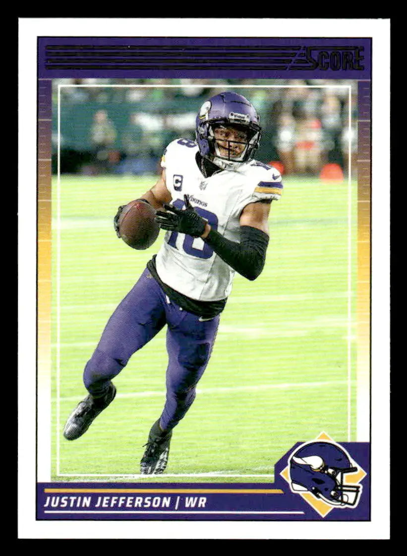 2024 Score #183 Justin Jefferson Minnesota Vikings - Football Card Single