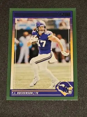2024 Score #185 T.J. Hockenson Green - Football Card Single