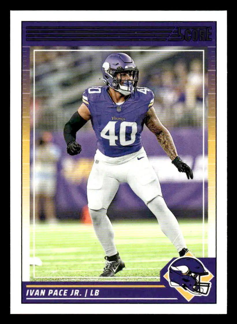 2024 Score #186 Ivan Pace Jr. - Football Card Single