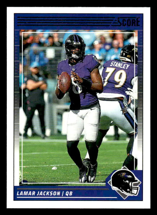 2024 Score #19 Lamar Jackson - Football Card Single