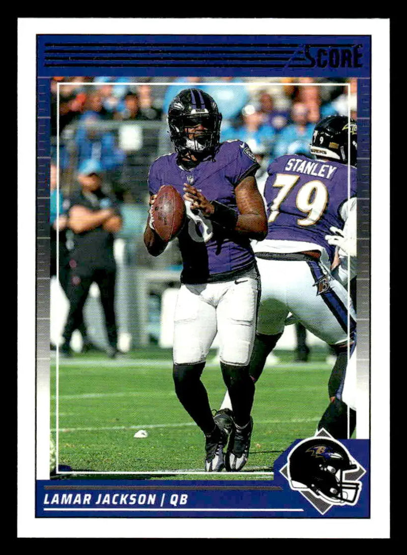 2024 Score #19 Lamar Jackson - Football Card Single