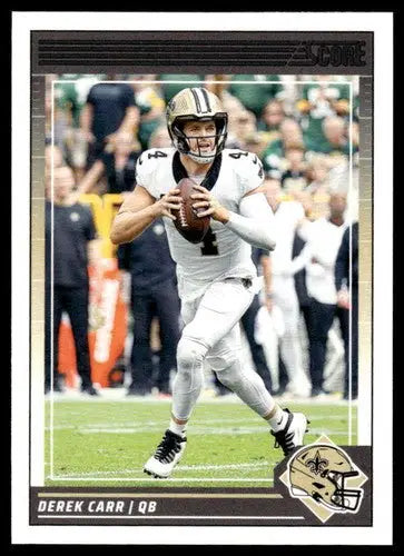 Original gloss Derek Carr football card 2024 Score NM-MT Saints ID 75689