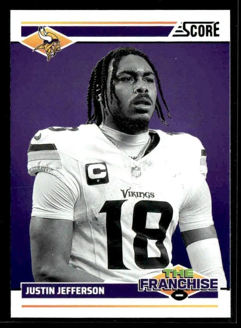 2024 Score #21 Justin Jefferson The Franchise Minnesota Vikings - Football Card Single