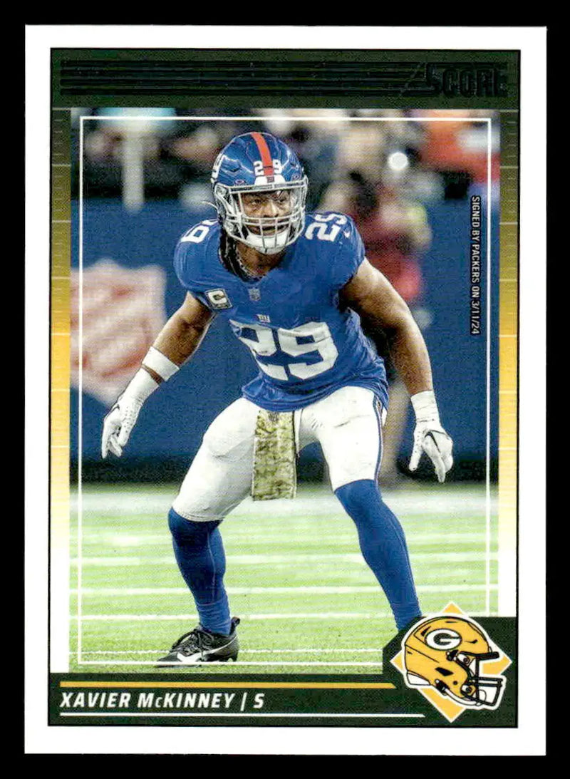 2024 Score #212 Xavier McKinney - Football Card Single