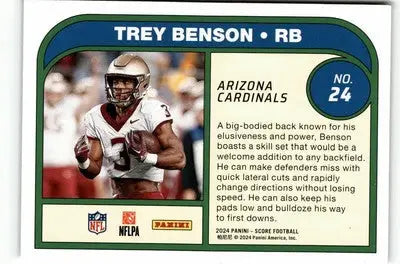 2024 Score #24 Trey Benson Protential - Football Card Single